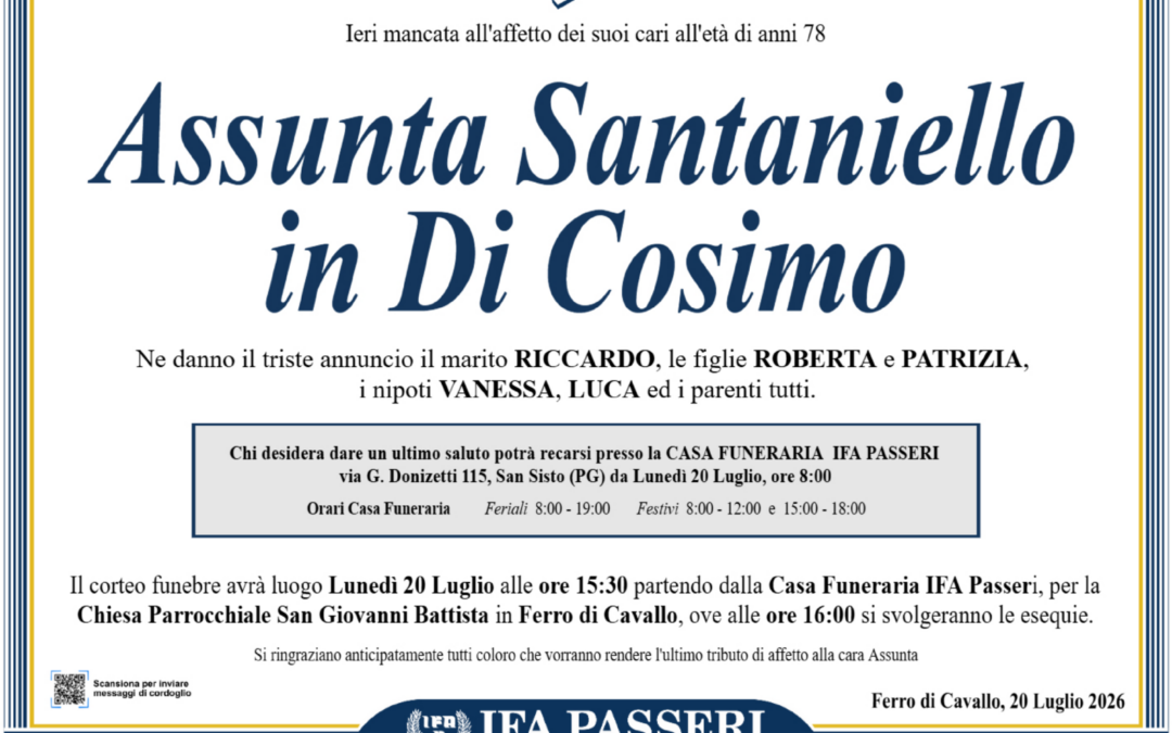 Assunta Santaniello in Di Cosimo