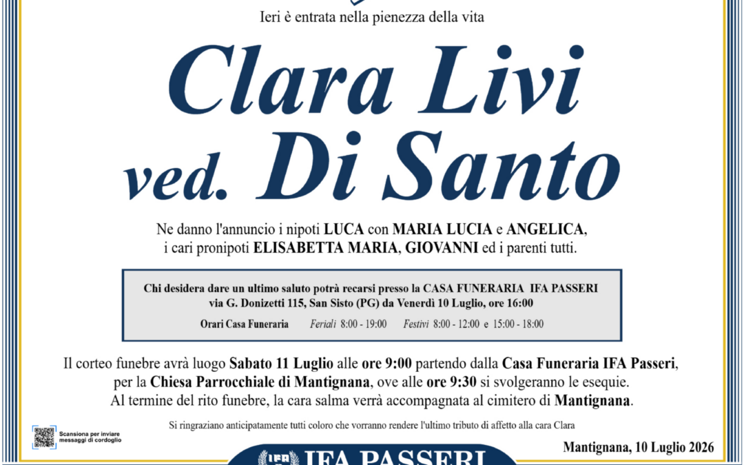 Clara Livi ved. Di Santo