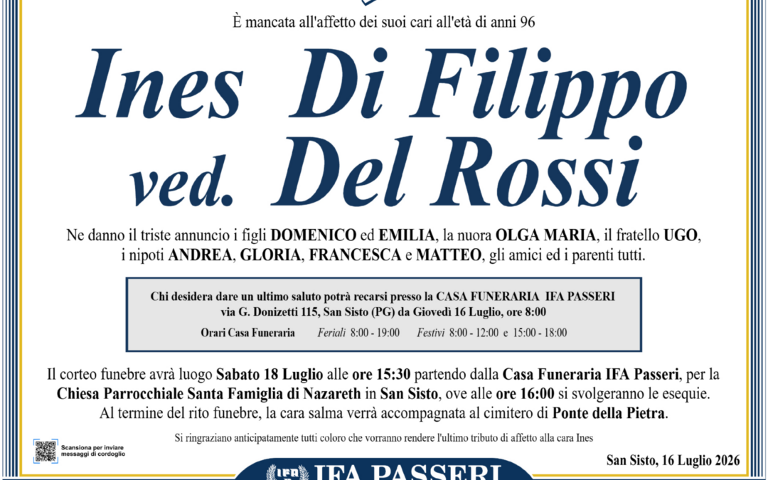 Ines Di Filippo ved. Del Rossi