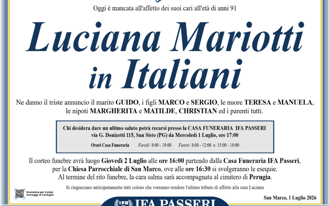 Luciana Mariotti in Italiani