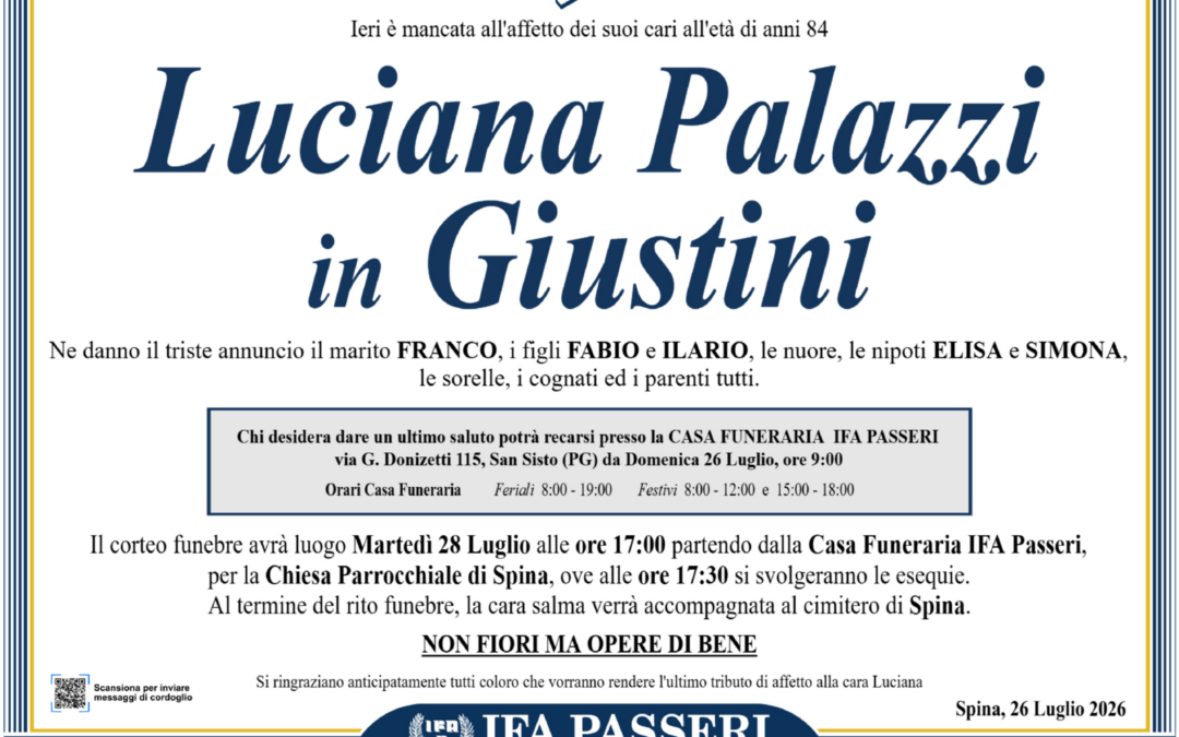 Luciana Palazzi in Giustini