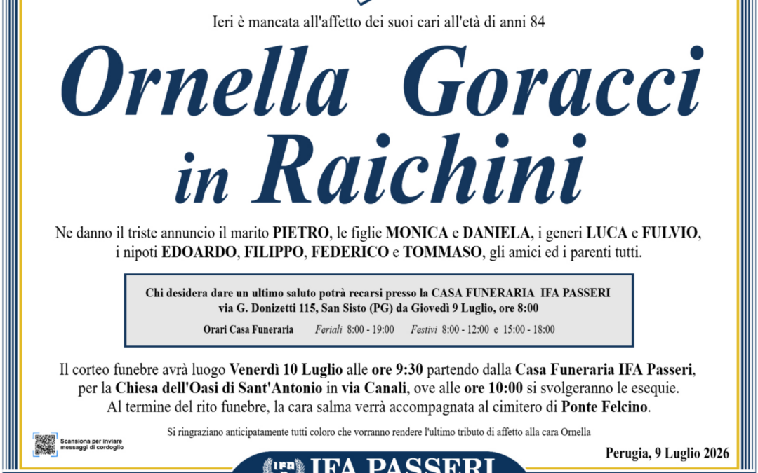 Ornella Goracci in Raichini