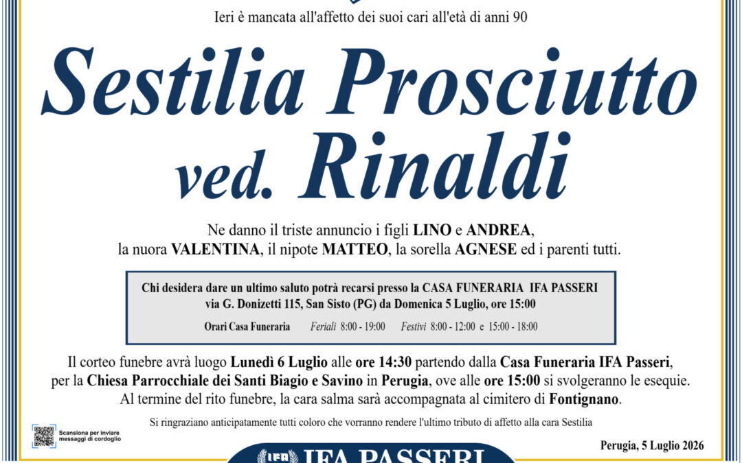 Sestilia Prosciutto ved. Rinaldi