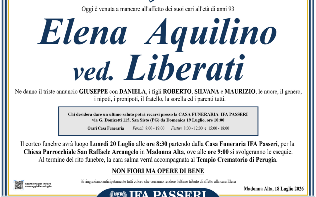 Elena Aquilino ved. Liberati
