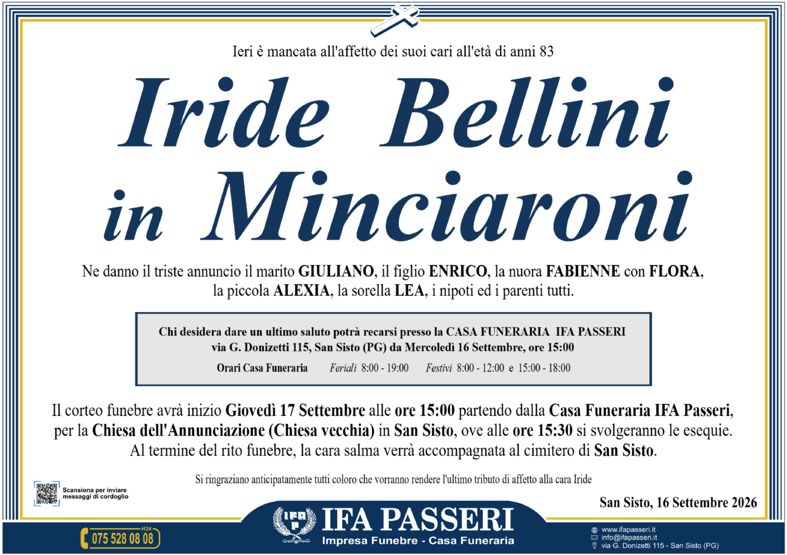 Iride Bellini in Minciaroni