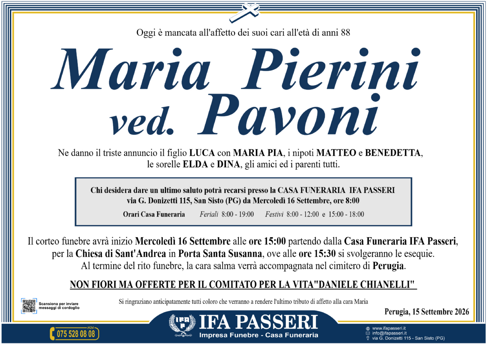Maria Pierini ved. Pavoni